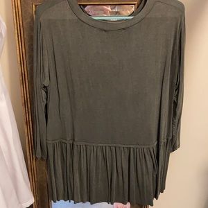 Peplum half sleeve top!